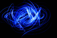 Blurred Light Painting, Abstract Of Lighting Equipment.