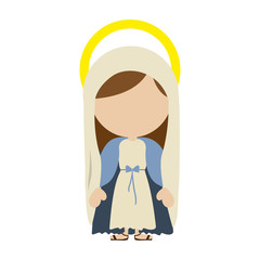 virgin mary holy family icon image vector illustration design 