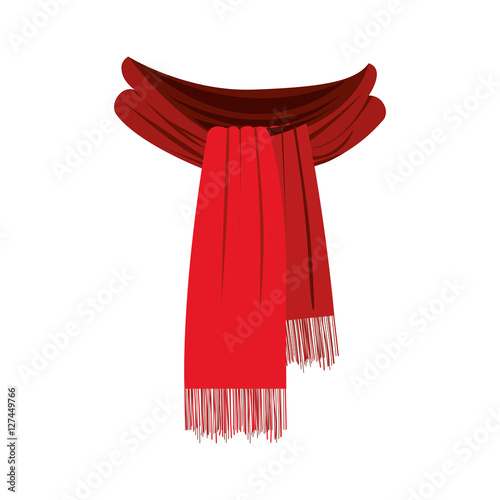 Fotomural scarf with fringe icon image vector illustration design