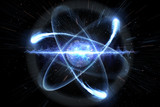Fototapeta  - Atomic Particle 3D Illustration