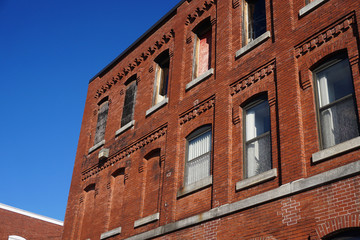 Wall Mural - old brick building in the city