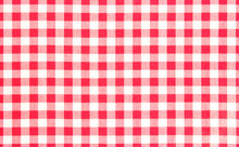 Red Picnic Cloth Background.