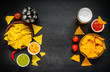 © xfotostudio - Tortilla and Nacho with Drinks and Copy Space