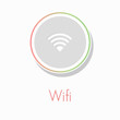 © twinklewin labs - flat circular wifi icon for infographics information technology