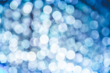 Poster - blurred background abstract blue bokeh light