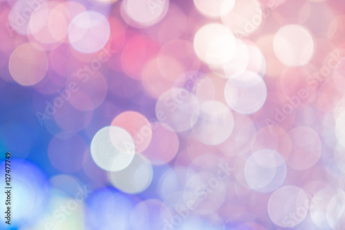Fotografie, Obraz Blurred background, Abstract colorful bokeh light shape