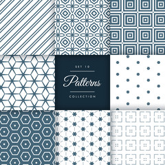 abstract set of pattern in geometric style