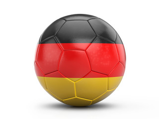 Wall Mural - Soccer ball Germany flag