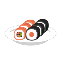 Canvas Print - japan travel food sushi vector illustration eps 10