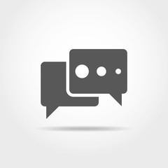Poster - chat bubble icon. vector illustration.
