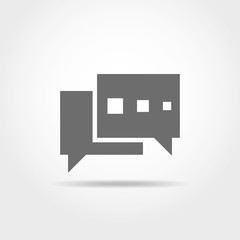 Poster - chat bubble icon. vector illustration.