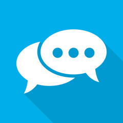 Poster - chat bubble icon. vector illustration.