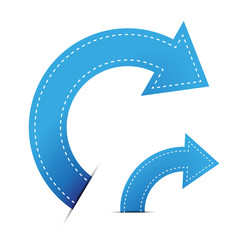 Poster - Blue arrows vector