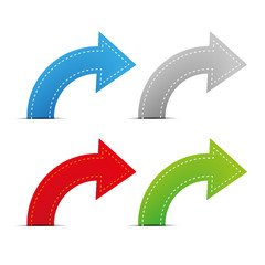 Poster - Colorful arrows vector