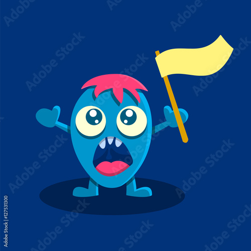 Screaming cartoon character - Buy this stock vector and explore similar