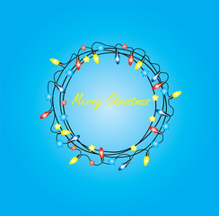 Sticker - Vector Christmas Wreath