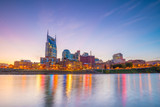 Fototapeta  - Nashville, Tennessee downtown skyline