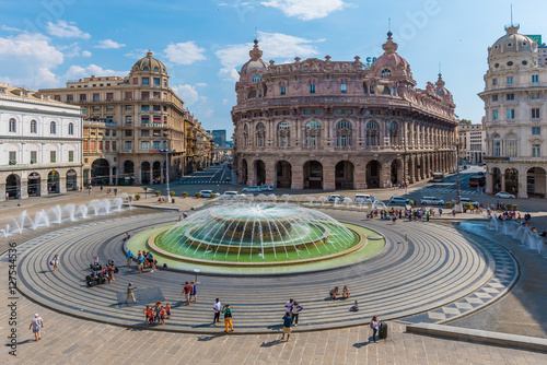 Genoa (Italy) - A big city in northern Italy, capital of the Liguria region, wit Tableau sur Toile