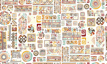 Ethnic Handmade Ornament, Seamless Pattern For Your Design