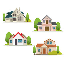 Houses Vector Illustration
