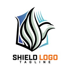 Wall Mural - shield logo