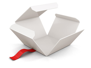 Poster - Open package. Image with clipping path