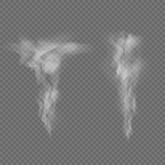 Wall Mural - smoke waves isolated on transparent background