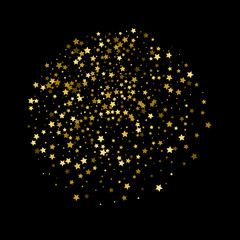 Wall Mural - golden round stars background template.