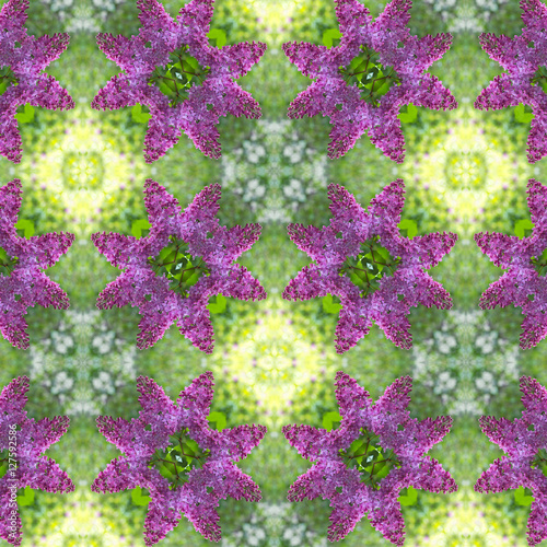 pattern of fresh lilacs