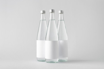 Wall Mural - Water Bottle Mock-Up - Three Bottles. Blank Label