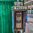 Broken public phone in downtown Los Angeles