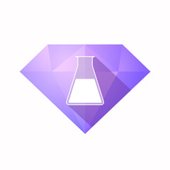 Sticker - Isolated diamond with a flask