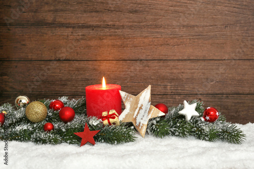 Foto-Schiebevorhang einzelne Stoffpaneele - Weihnachten (von MK-Photo)
