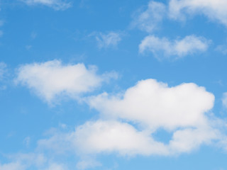 Blue sky with clouds for background use