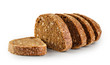 © alexlukin - Sliced loaf of rye bread shot with selective focus