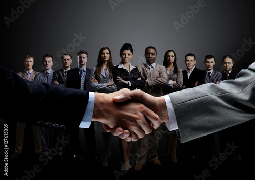 Fotografie, Obraz concept of a professional business team and reliable partnership