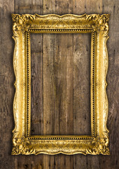 Retro Revival Old Gold Picture Frame