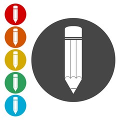 Poster - Pencil icons set 