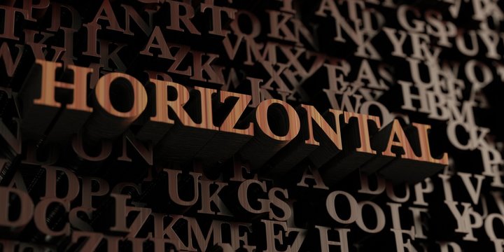 Horizontal - Wooden 3D rendered letters/message.  Can be used for an online banner ad or a print postcard.