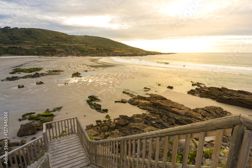 Naklejka dekoracyjna Playa de Caion (La Coruña, España).