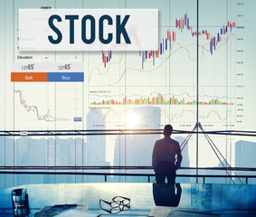 Sticker - Stock Market Results Stock Trade Forex Shares Concept
