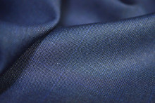 Close Up Texture Blue Fabric Of Suit
