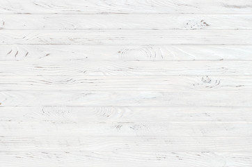 Canvas Print - white wood texture background