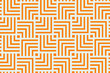 canvas print picture - Orange geometric pattern background design | Abstract modern art decorative 