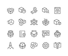 Line Abstract Product Icons