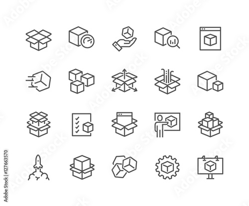 Fotografía Line Abstract Product Icons