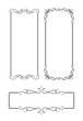 © buia_gatta - Set of vintage calligraphic rectangle frames