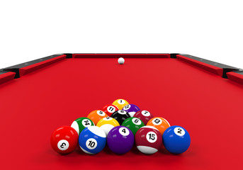 Sticker - Red Billiard Table