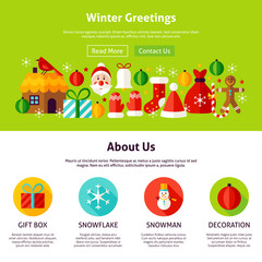 Sticker - Winter Greetings Web Design