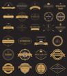 © Elegant Solution - Vintage labels logo with crown, anchor, arrow